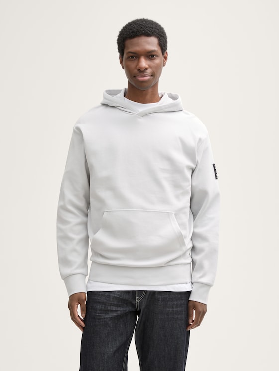 Hoodie Sweatshirt von Denim Male, Chalk Grey