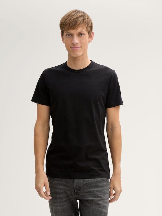 Slim Fit T-Shirt mit Stretch-Anteil von Men, Black