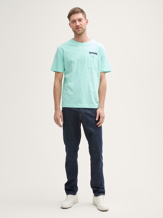 T-shirt avec poche poitrine par Men, bright mint green