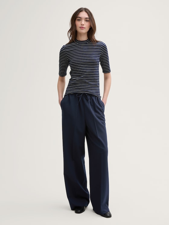 Wide leg trousers by Denim Female, sky captain blue