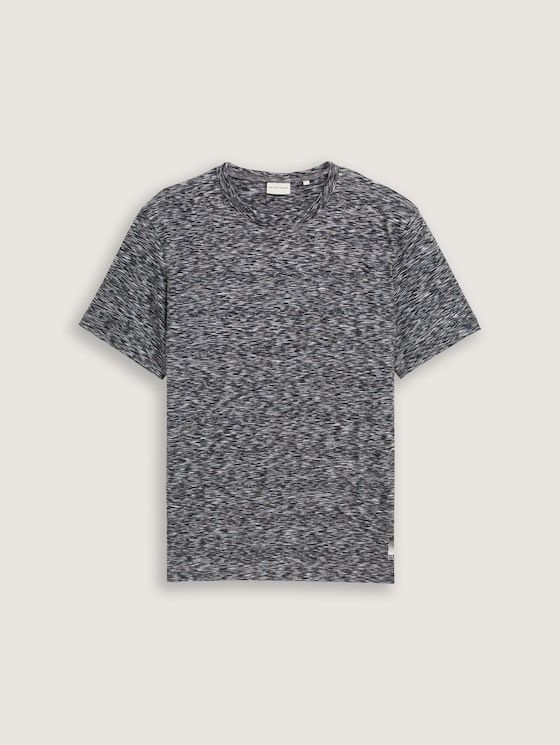 T-shirt in gemêleerde look door Tom Tailor