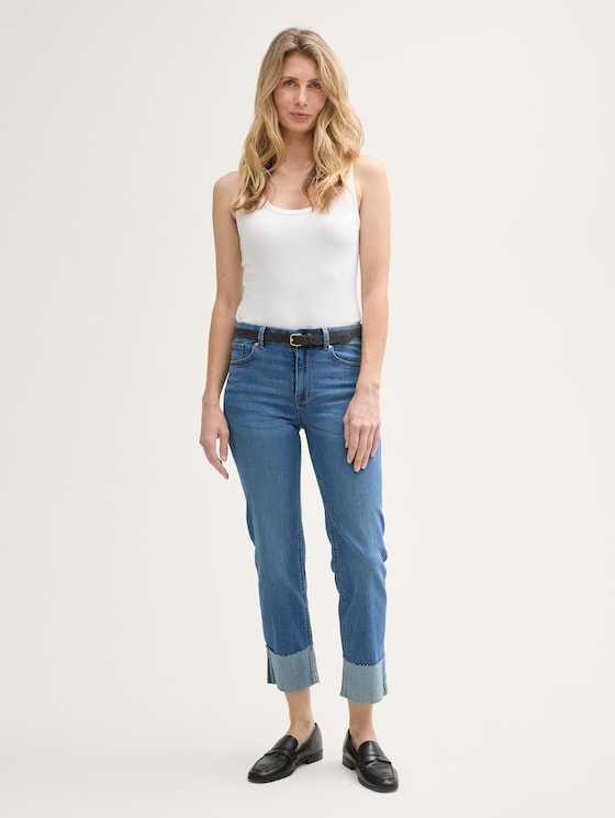 Jean TTKATE straight par Women, Clean Light Stone Blue Denim