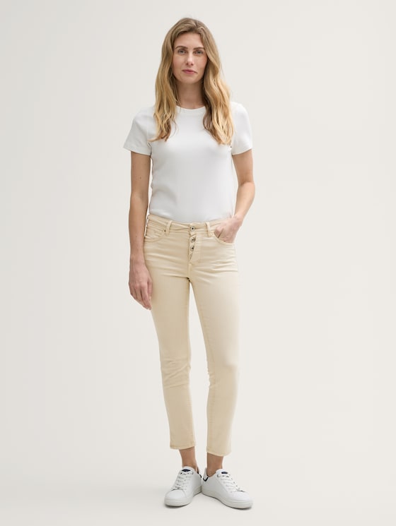 TTALEXA Jeans skinny avec fermeture à boutons par Women, champagne