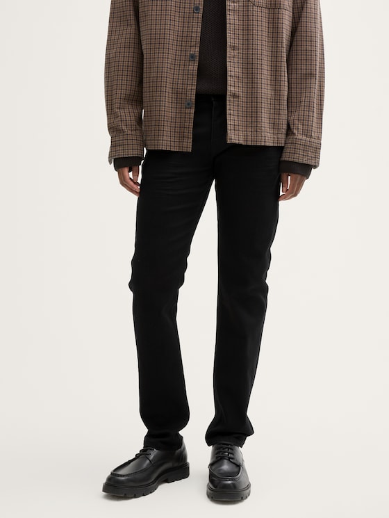 TTPIERS Slim Jeans von Denim Male, black denim