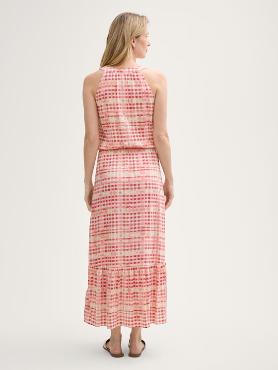 Maxi-jurk met patroon door Women, berry red check design