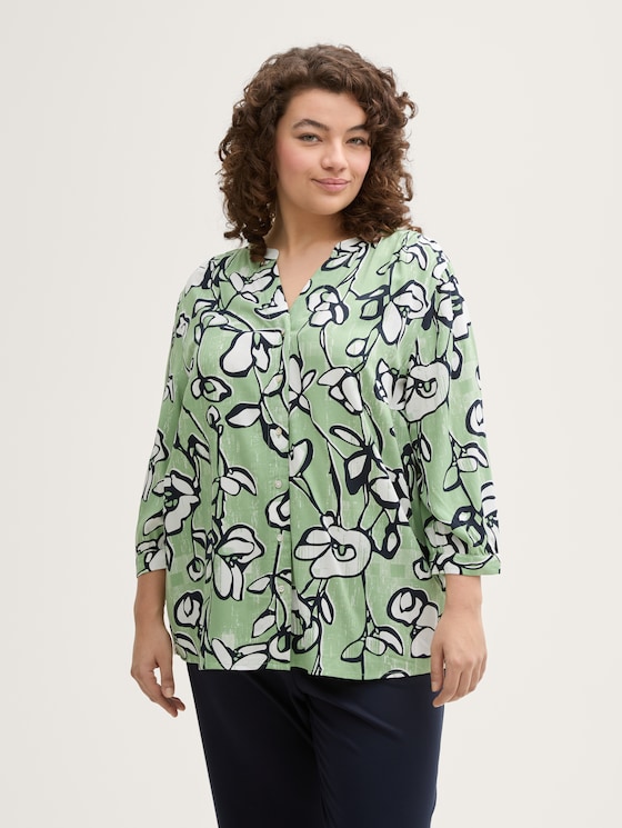 Plus Size - Bluse mit Muster von Women Plus Size, fresh spring floral design