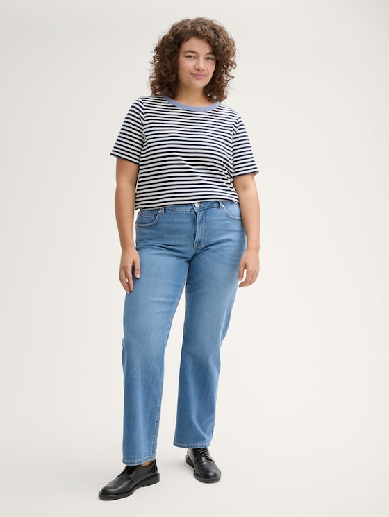 Plus Size - TTPLUS STRAIGHT Jeans von Women Plus Size, Clean Light Stone Blue Denim