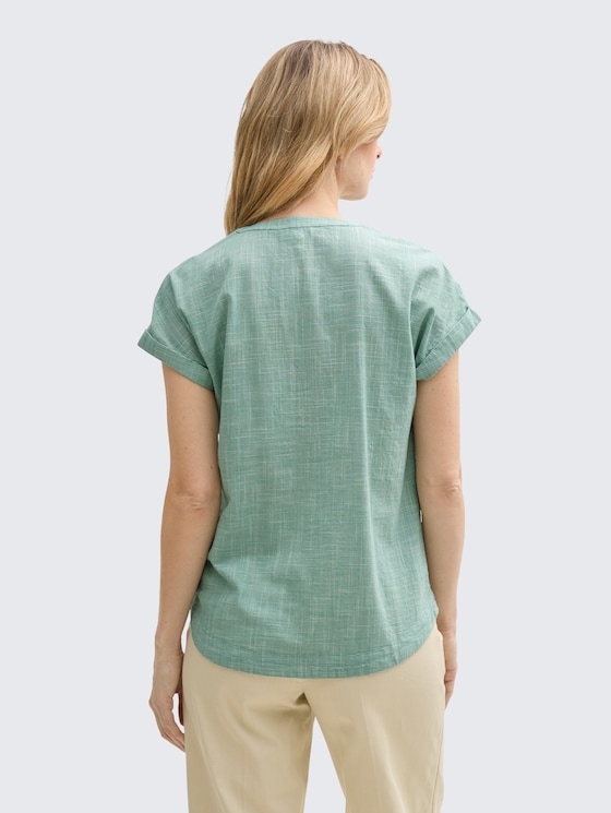 Loose-fit blouse by Women, Faded Green