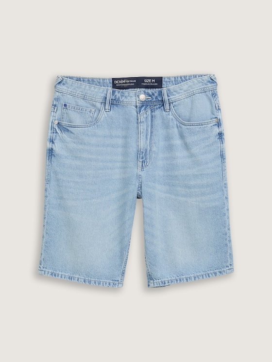 【2plan】Tailor washed Bermuda denim pants Tailor washed Bermuda denim pants - 2PLAN | 60% - Asian
