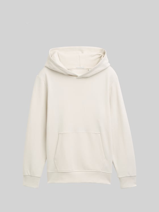 Hoodie Sweatshirt mit Rückenprint in weiß von Tom Tailor