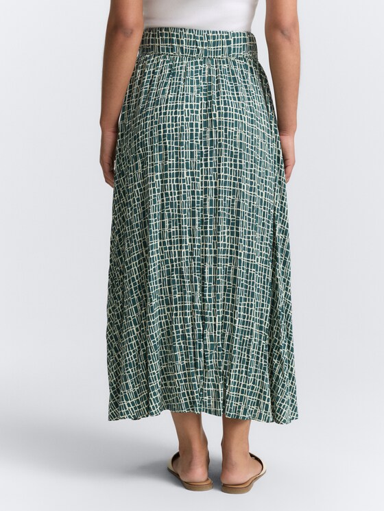 High-waist viscose midi skirt by Tom Tailor