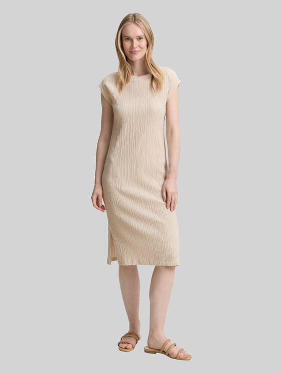 Crinkle Kleid in grün von Tom Tailor