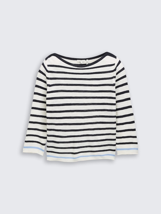 Strickpullover mit Streifenmuster von Women, navy offwhite blue stripe
