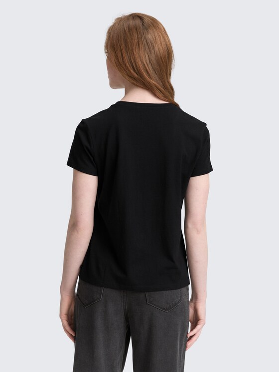 T-Shirt mit Print von Denim Female, deep black