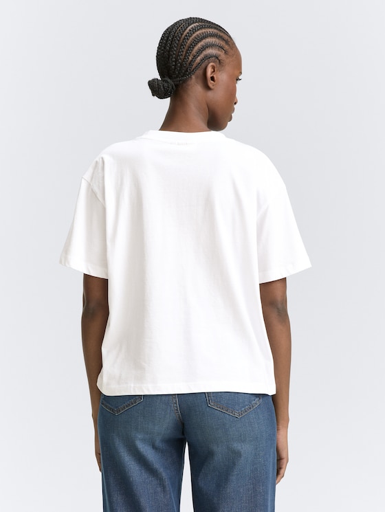 Silk & Cashmere Short Sleeve T-shirt | Jean and Temple