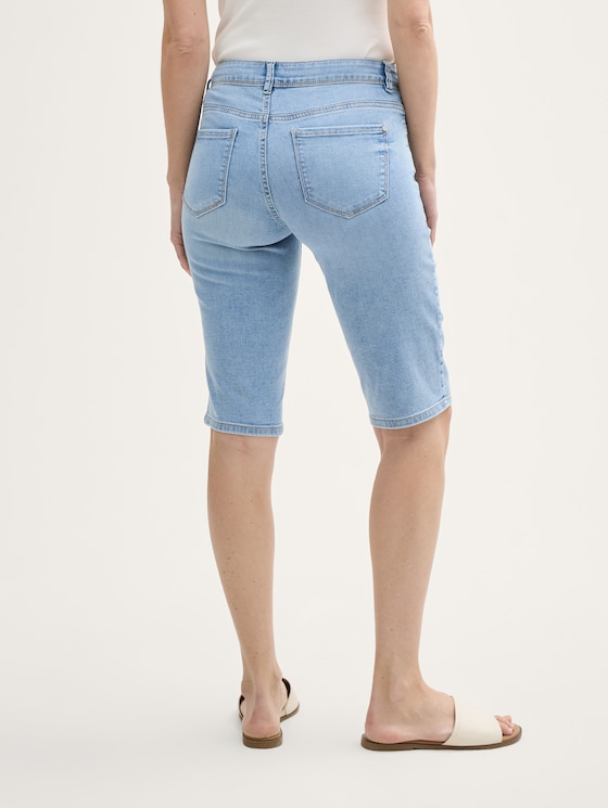 【2plan】Tailor washed Bermuda denim pants Tailor washed Bermuda denim pants - 2PLAN | 60% - Asian