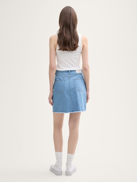 Mini-Jeansrock von Denim Female, Used Bleached Blue Denim