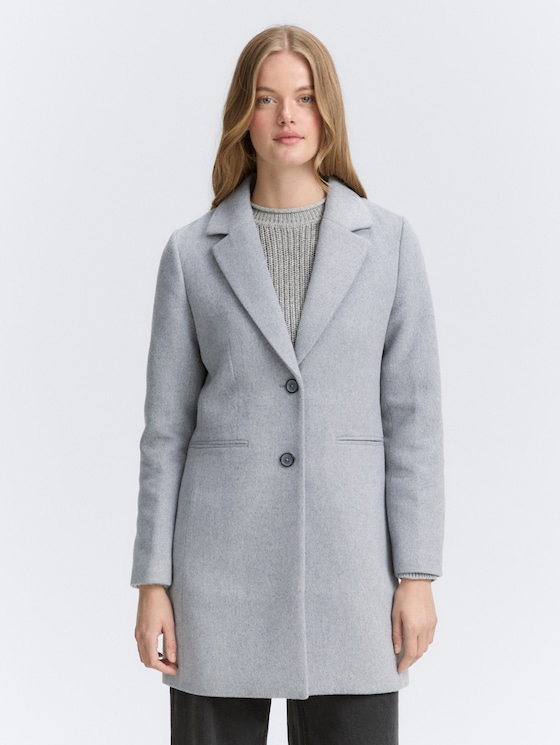 Slim fit woollen coat by Tom Tailor