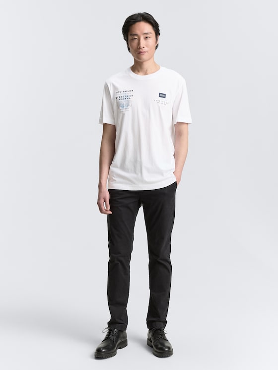 T-shirt avec imprimé par Men, White