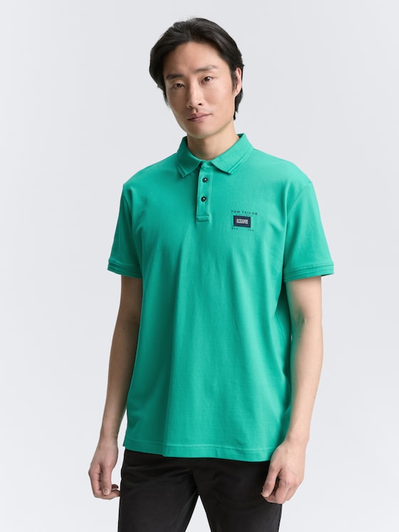 Piqué Poloshirt mit Stretch von Men, Peacock Green