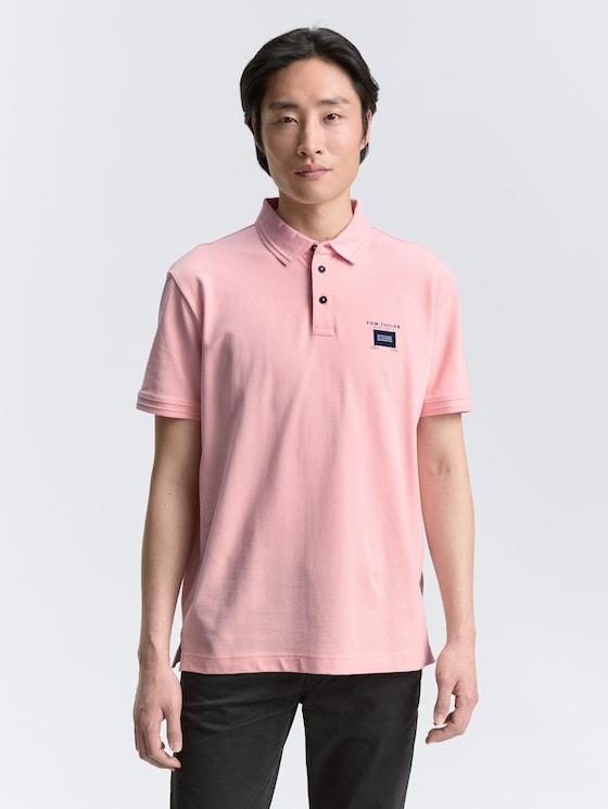 Piqué Poloshirt mit Stretch von Men, blush pink