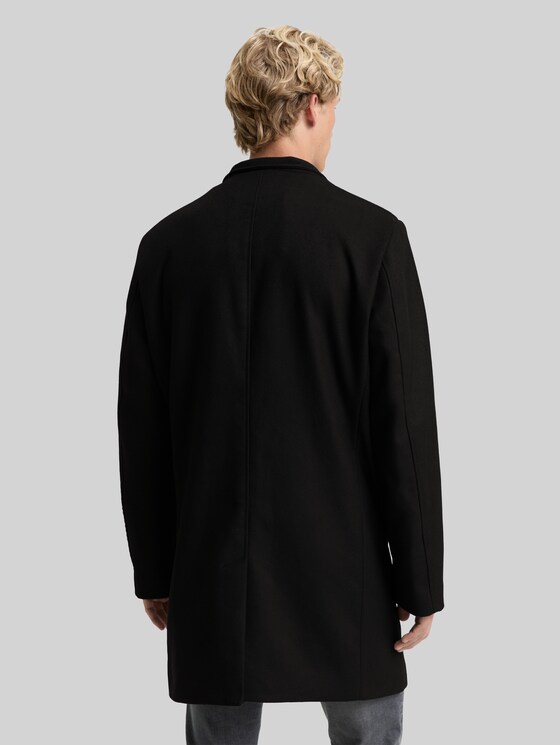 k*z様 atlast&co WOOL OVERCOAT Wool-look coat in black by Tom Tailor