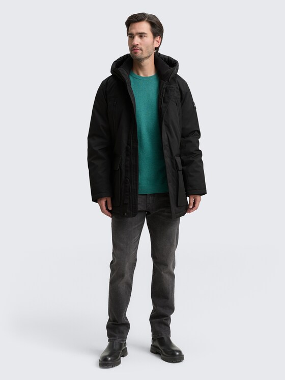 Arctic Parka mit abnehmbarer Kapuze von Men, Black