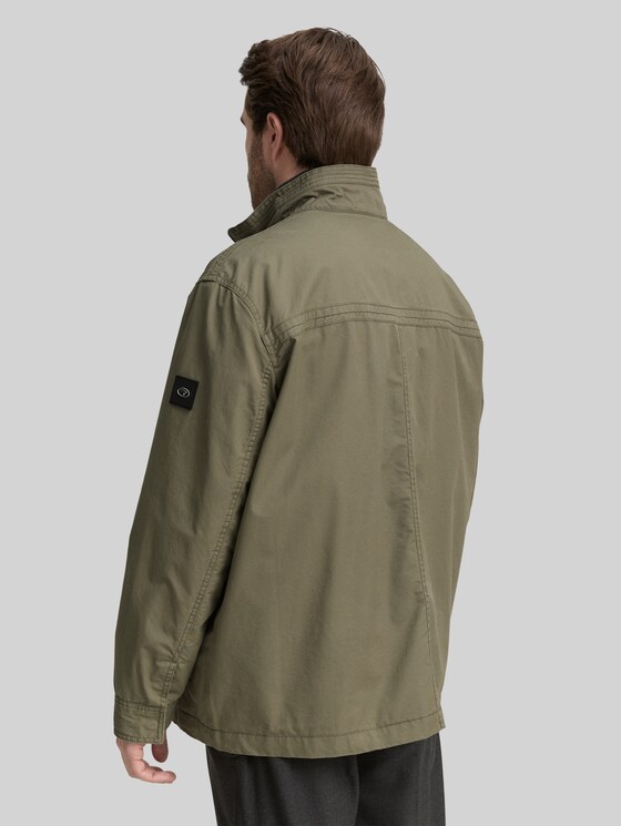 Plus Size - Cotton field jacket in green by Tom Tailor