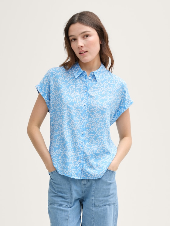 Viscose blouse by Denim Female, small flower print