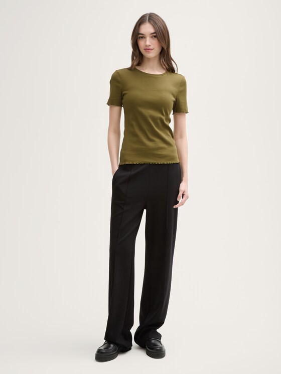 Produktbild von TOM TAILOR DENIM T-Shirt Basic - Warm Moss Green/gru00fcn