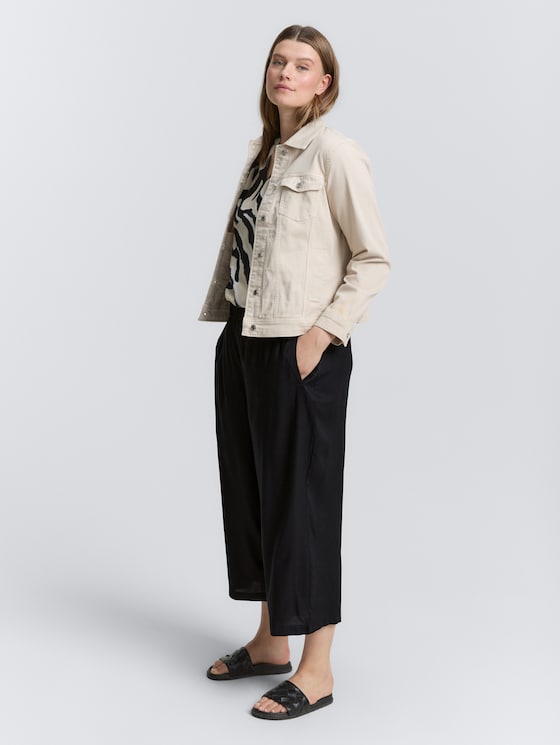 Plus Size - Culotte trousers by Women Plus Size, deep black