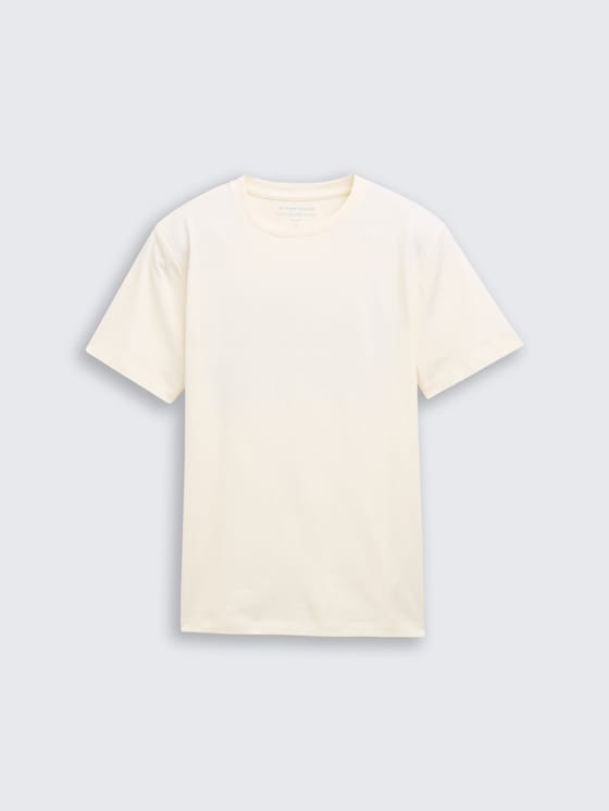 T-shirt avec texte imprimé par Teen Boys, Wool White