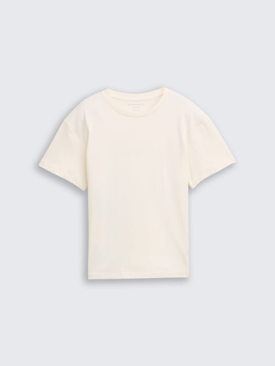 T-shirt oversize avec imprimé dans le dos par Teen Boys, Wool White