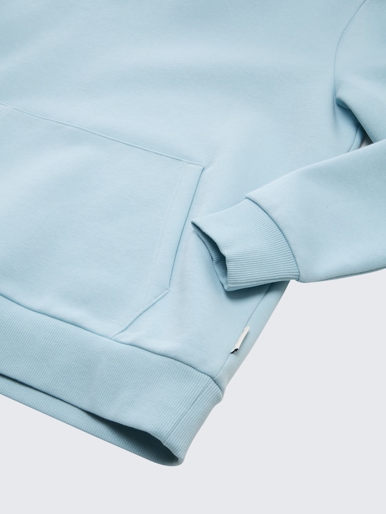 Hoodie sweatshirt with back print by Tom Tailor