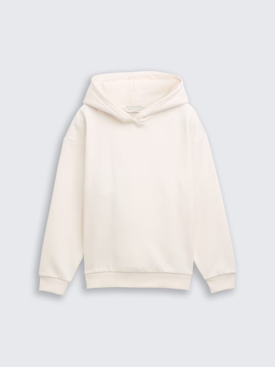 Oversize Hoodie Sweatshirt mit Rückenprint von Teen Girls, Gardenia White