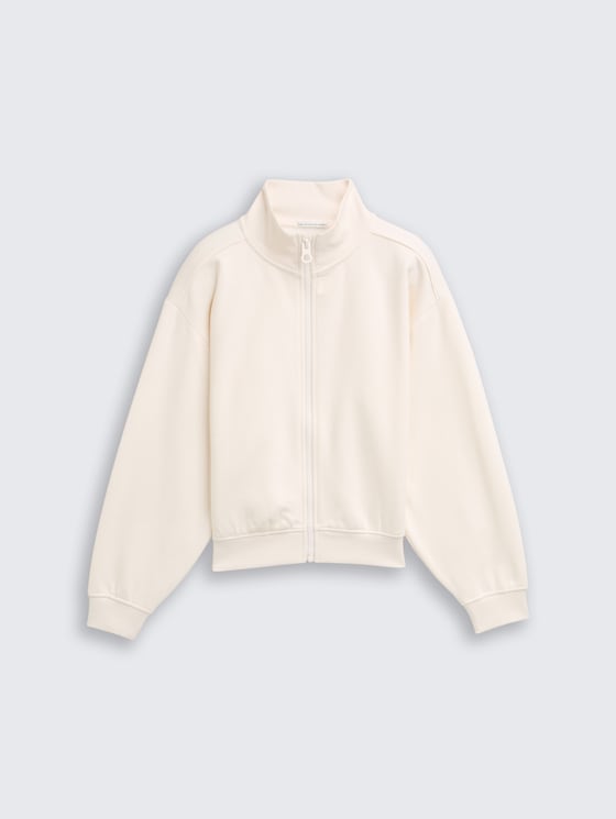 Oversize Sweatjacke mit Stehkragen von Teen Girls, Gardenia White