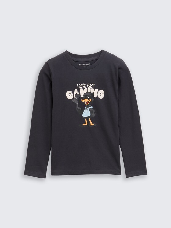 TOM TAILOR Jungen Sweatshirt Mit Dino-Print – Aus Bio-Baumwolle, Regular Fit, Weich & Warm