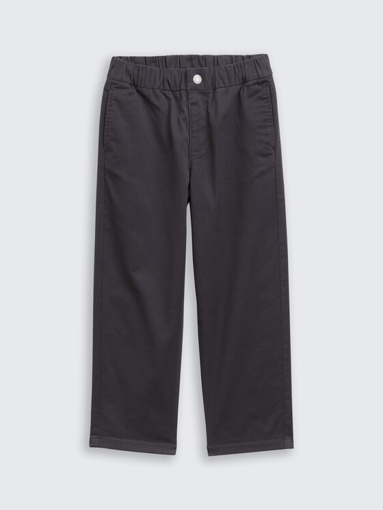 Loose Fit Chino Hose von Mini Boys, coal grey