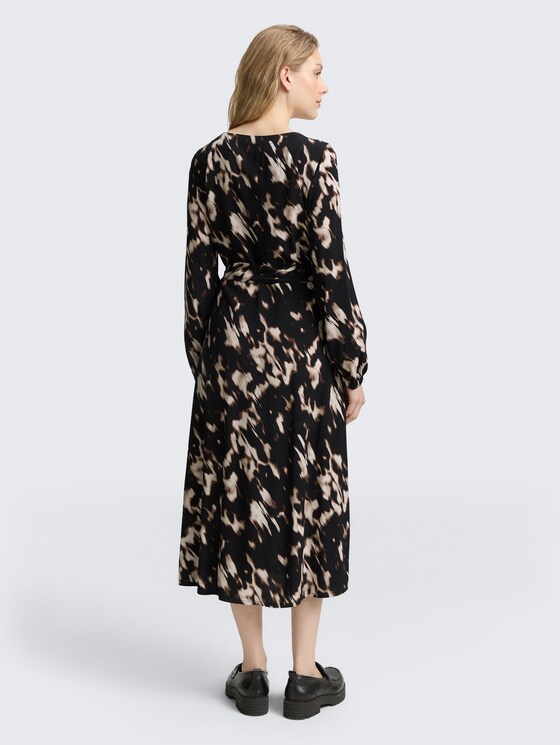 Wrap dress with pattern by Women, blurry animal design