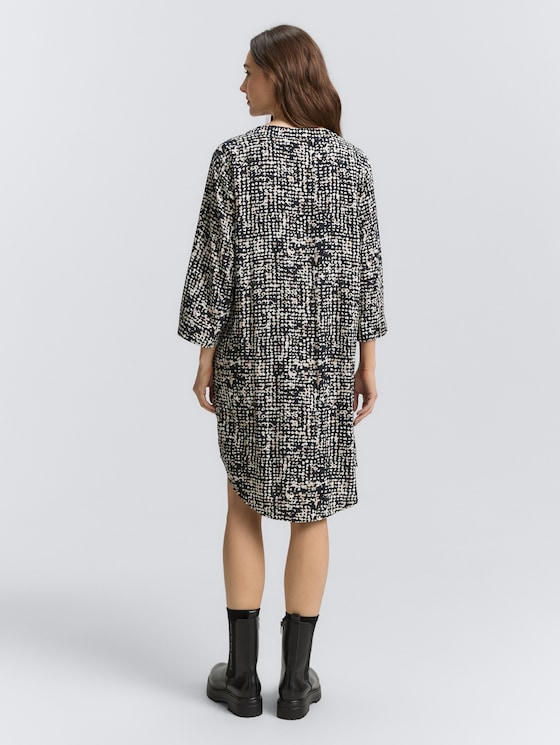 Kleid mit Muster von Women, navy abstract dot design