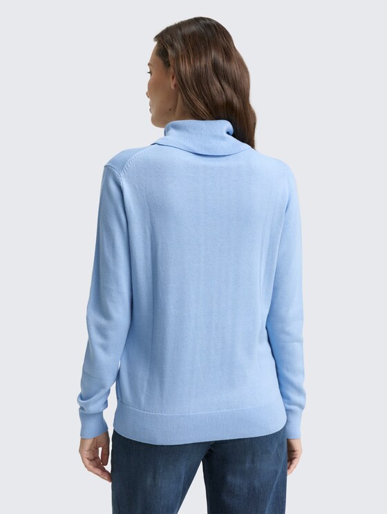 Basic Rollkragenpullover von Women, light fjord blue
