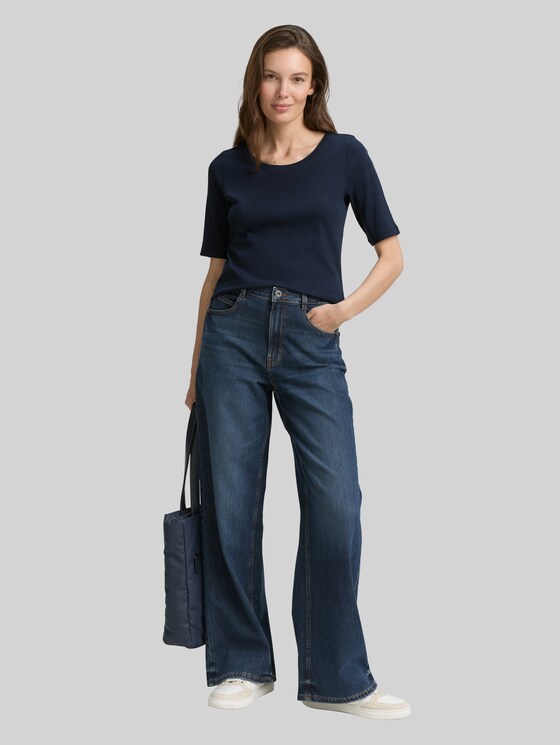T-shirt Donna Tom Tailor A Maniche Corte, Vestibilità Comoda, Modello 1046819 - copertina