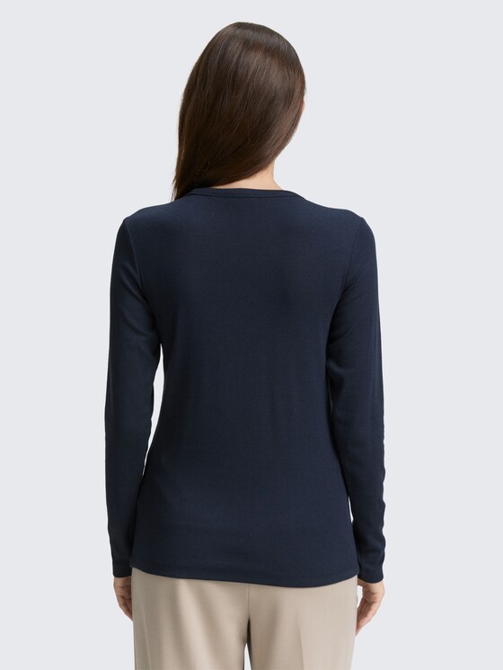 Basic slim fit shirt met lange mouwen door Women, Lunar Eclipse