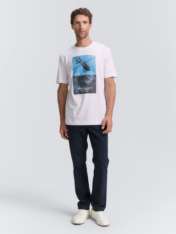 T-Shirt mit Fotoprint von Men, White
