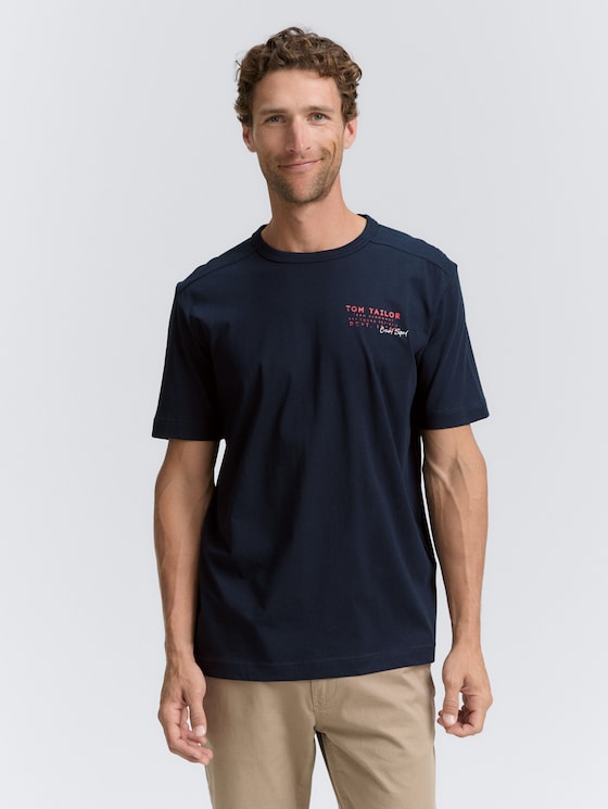 T-Shirt mit Print von Men, sky captain blue