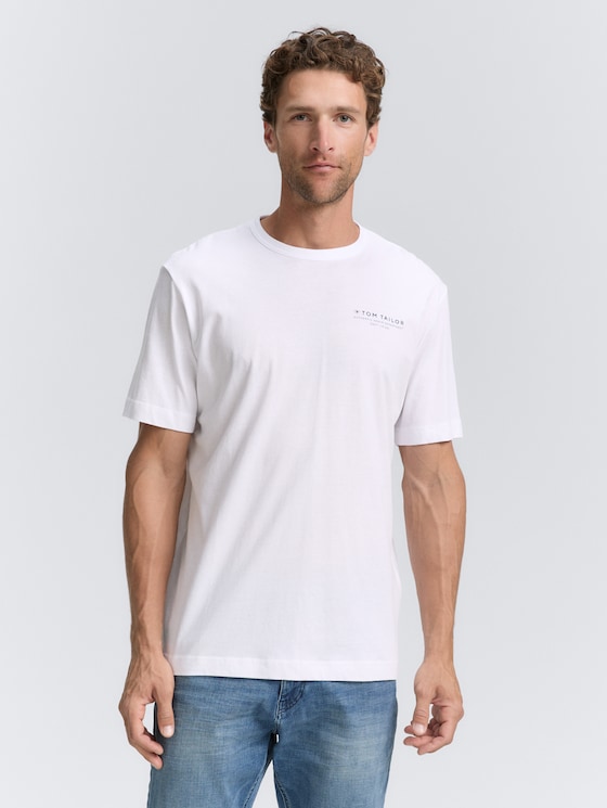 T-shirt met print door Men, White