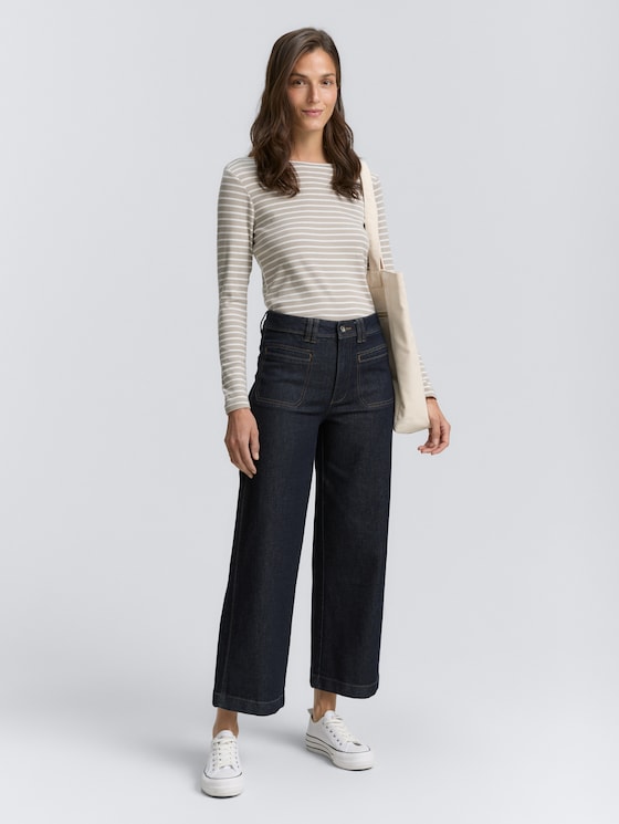 Jupe-culotte Cropped en jean par Women, Clean Rinsed Blue Denim