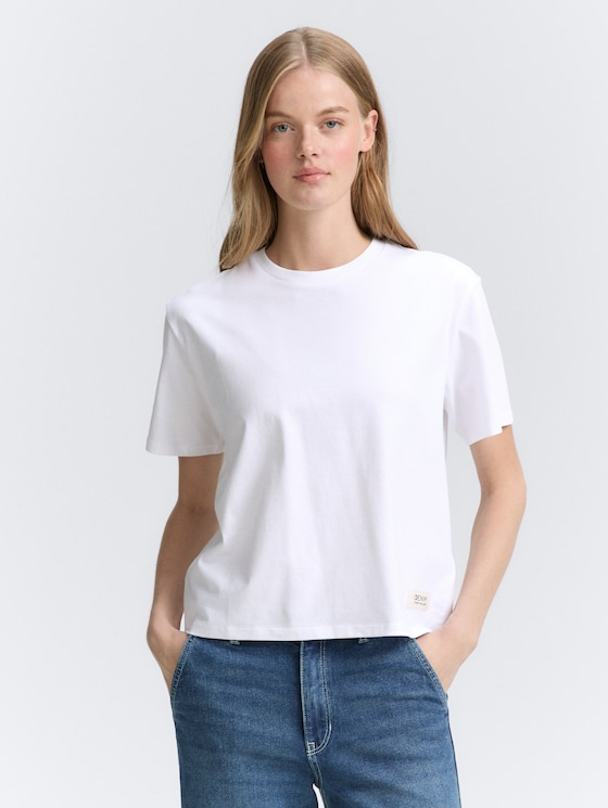 Boxy Fit T-Shirt von Denim Female, White