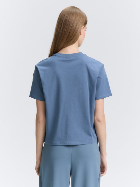 Boxy Fit T-Shirt von Denim Female, dusty denim blue