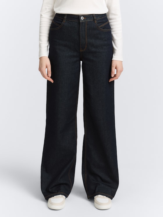 TTMADINA WIDE Jeans von Women, Clean Rinsed Blue Denim